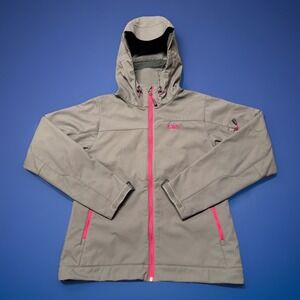 Outdoor Research Jacket Womens Medium Gray Transfer Hoody Softshell Full Zip